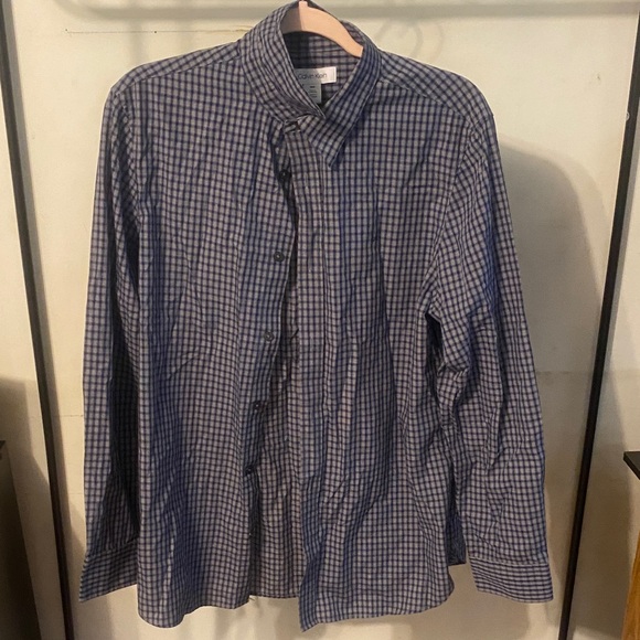 Calvin Klein Blue Button Down - Picture 1 of 2